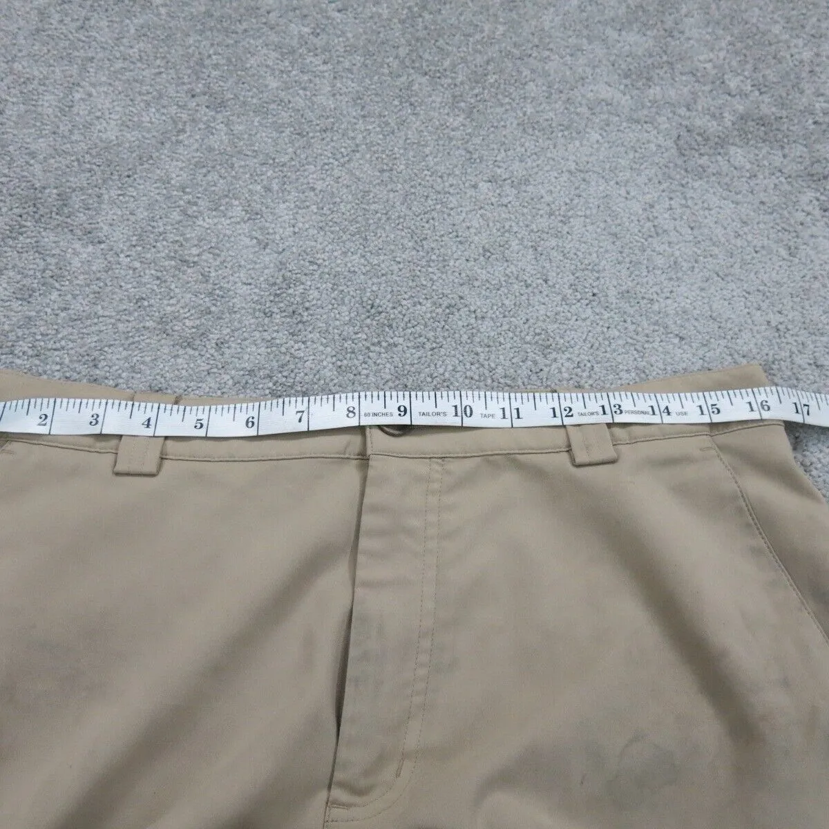 Adidas Mens Classic Fit Casual Chino Shorts High Rise Tan Size 32