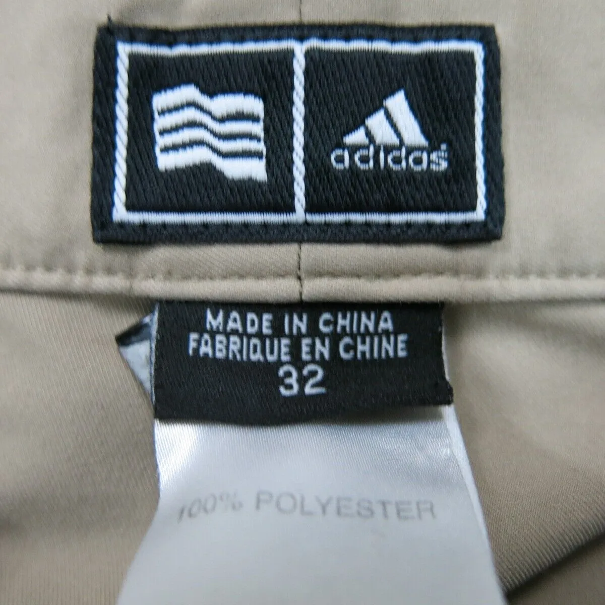 Adidas Mens Classic Fit Casual Chino Shorts High Rise Tan Size 32