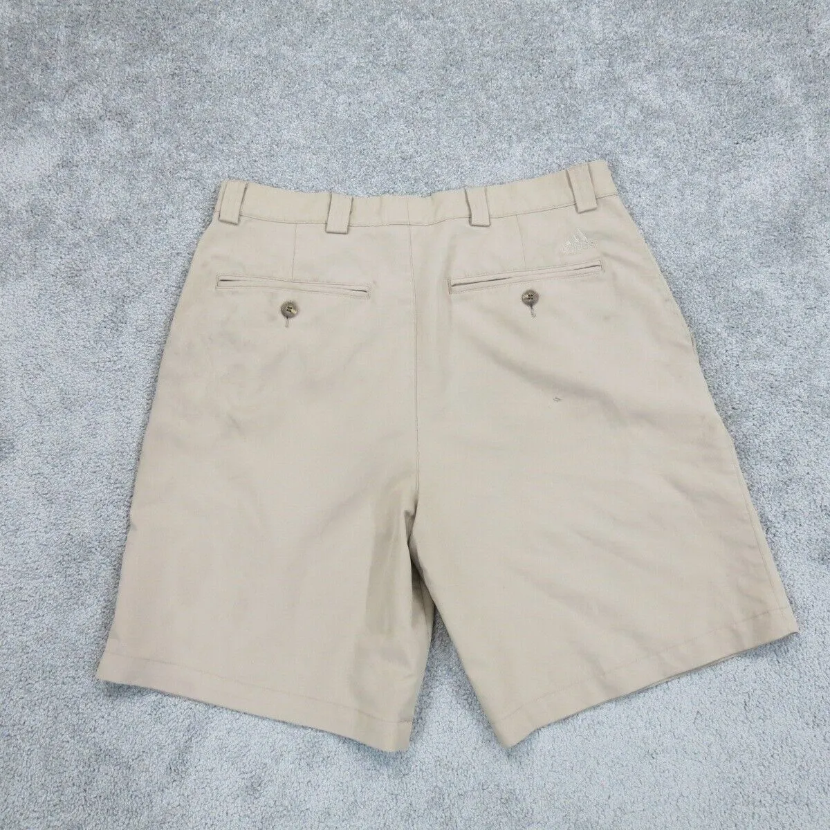Adidas Mens Classic Fit Casual Chino Shorts High Rise Tan Size 32