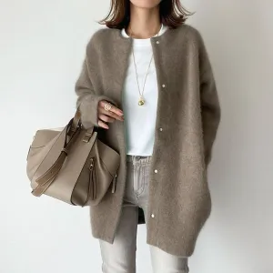 Amis | Langarm-Button-Front-Strickjacke