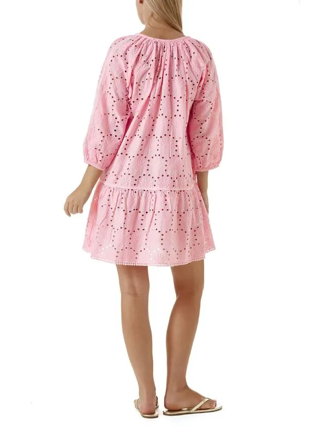 Ashley Embroidered Short Dress