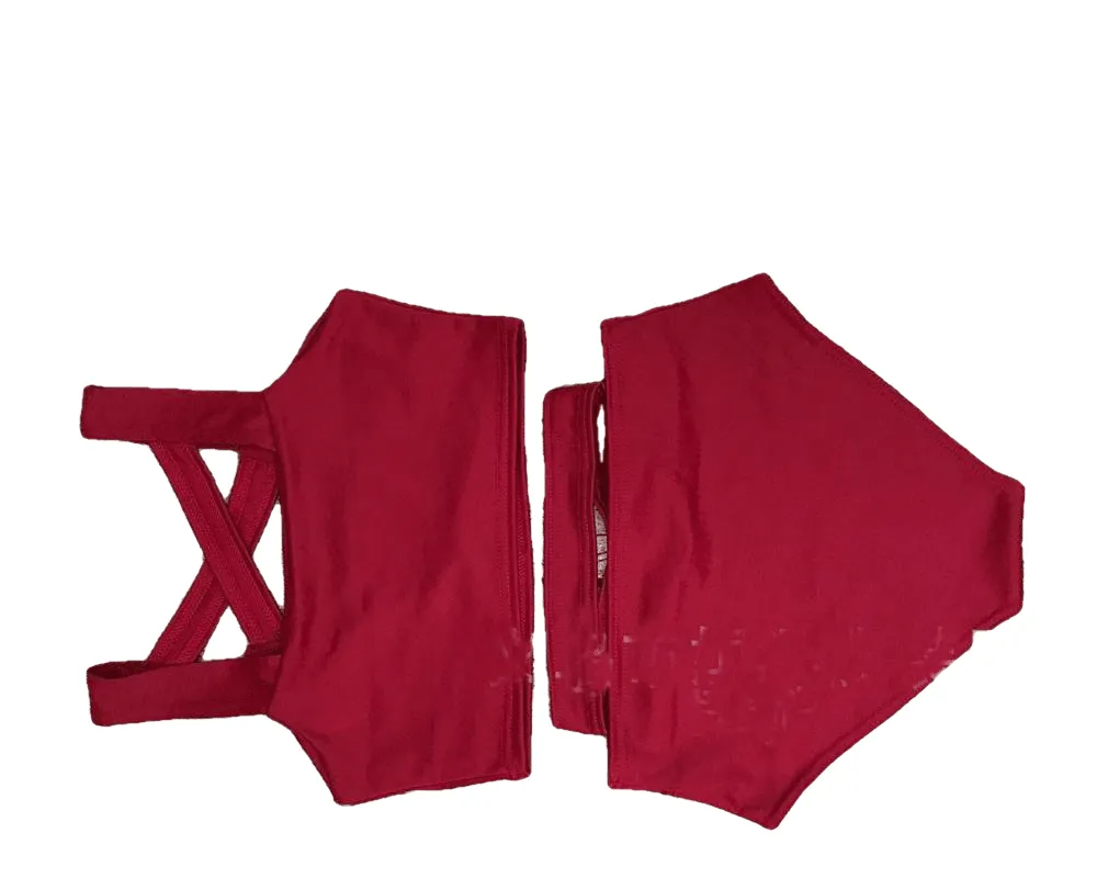 Brazilian Sexy Padded High Waist Hollow Push Up Bikini Set