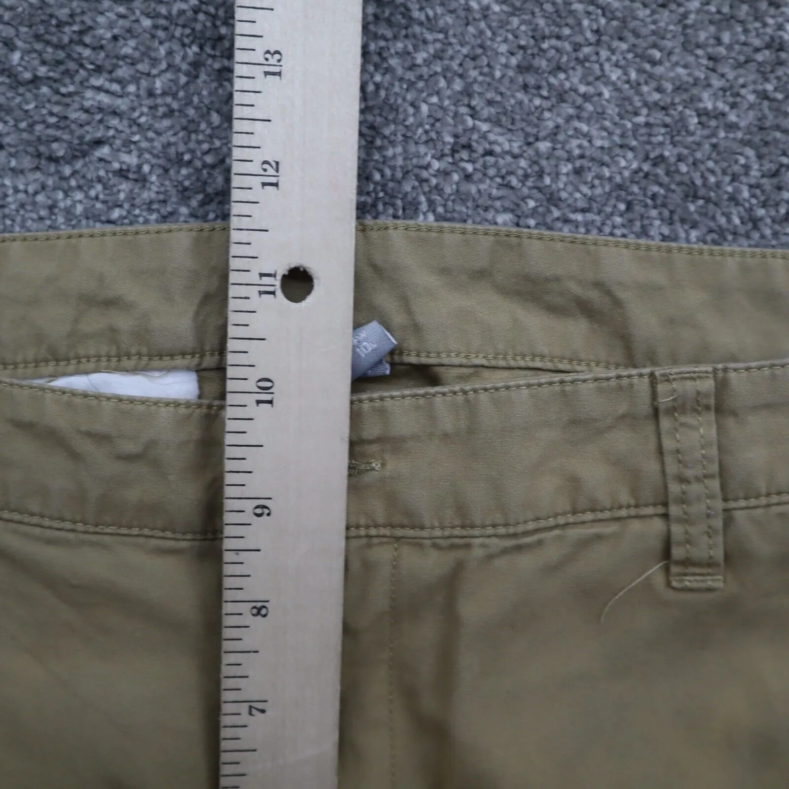 Columbia Mens Casual Chino Shorts Flat Front Mid Rise Pockets Tan Size W34XL10