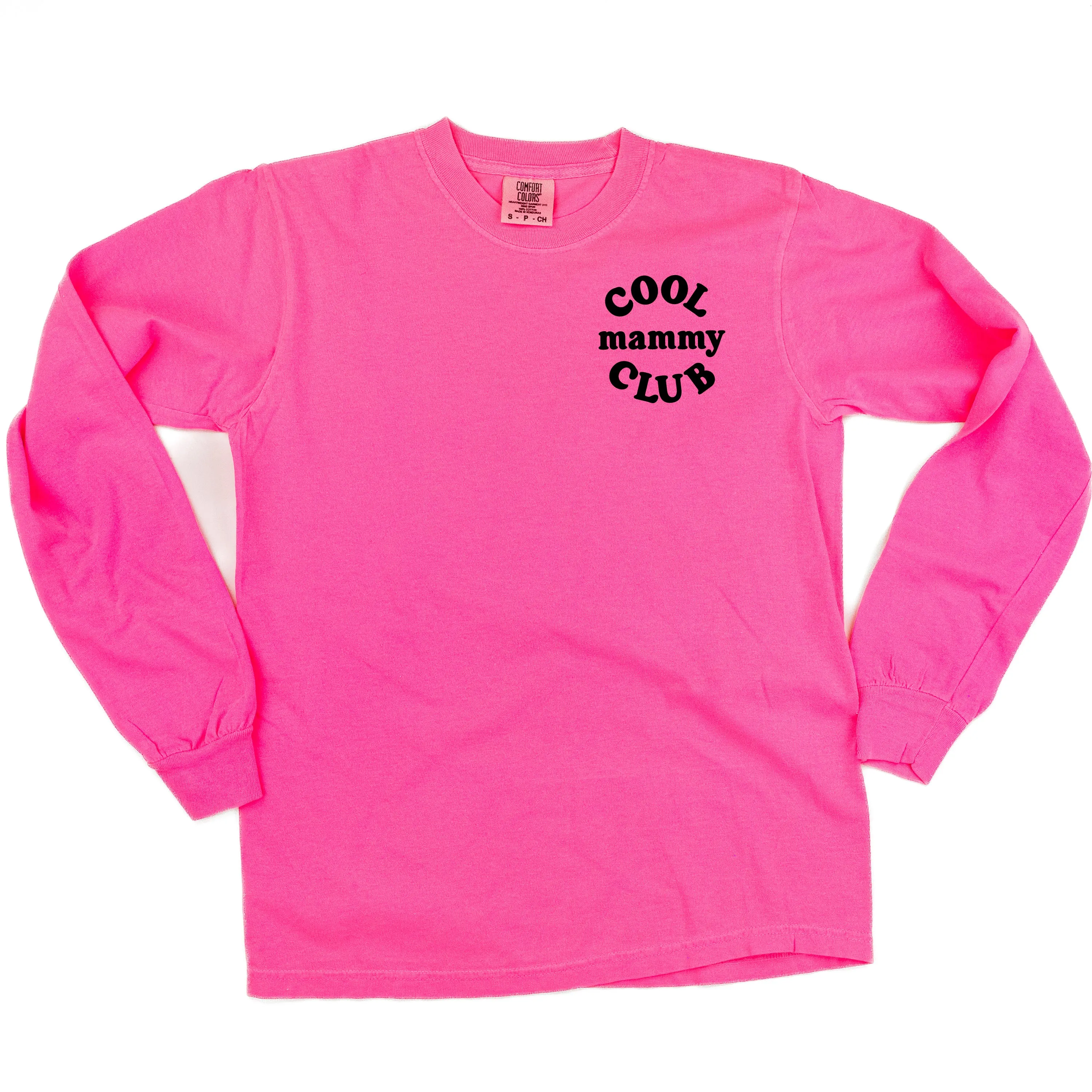 COOL Mammy CLUB - Pocket Design - LONG SLEEVE COMFORT COLORS TEE