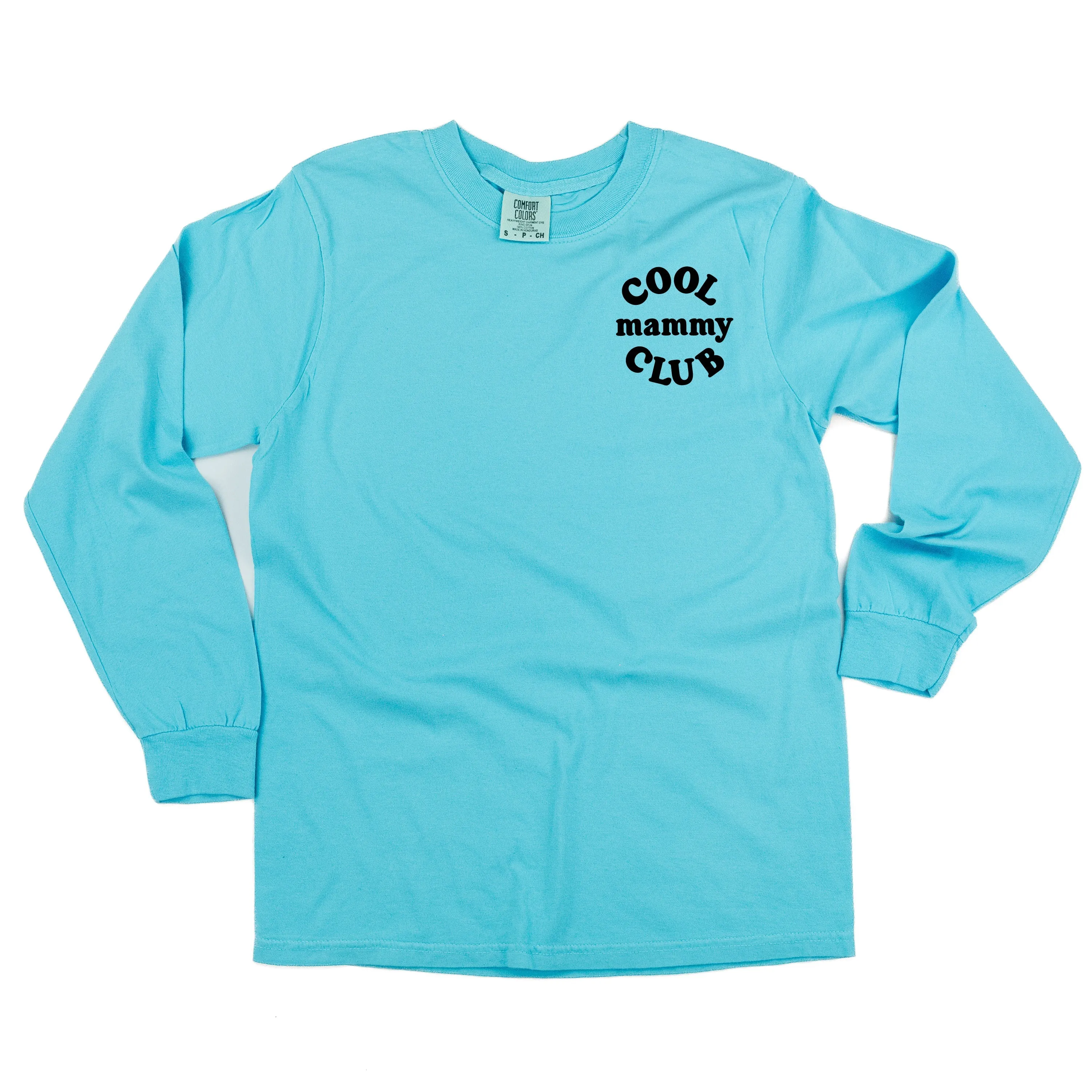 COOL Mammy CLUB - Pocket Design - LONG SLEEVE COMFORT COLORS TEE