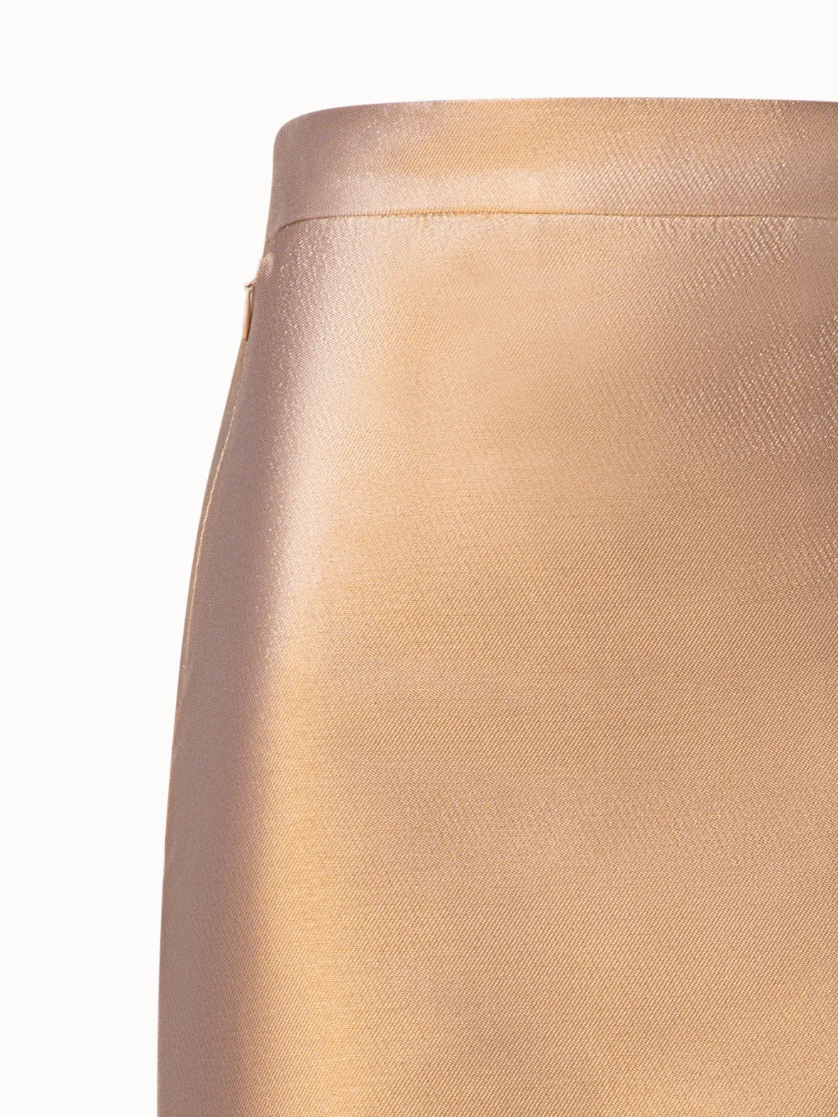Cotton and Lurex Pencil Skirt with Slit