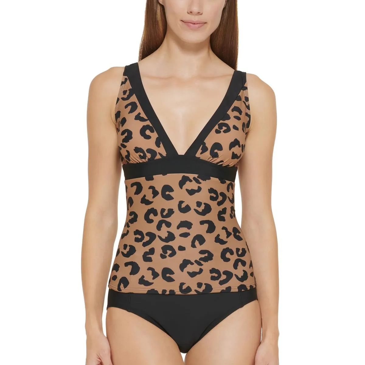 DKNY Womens Beachwear Summer Tankini Swim Top