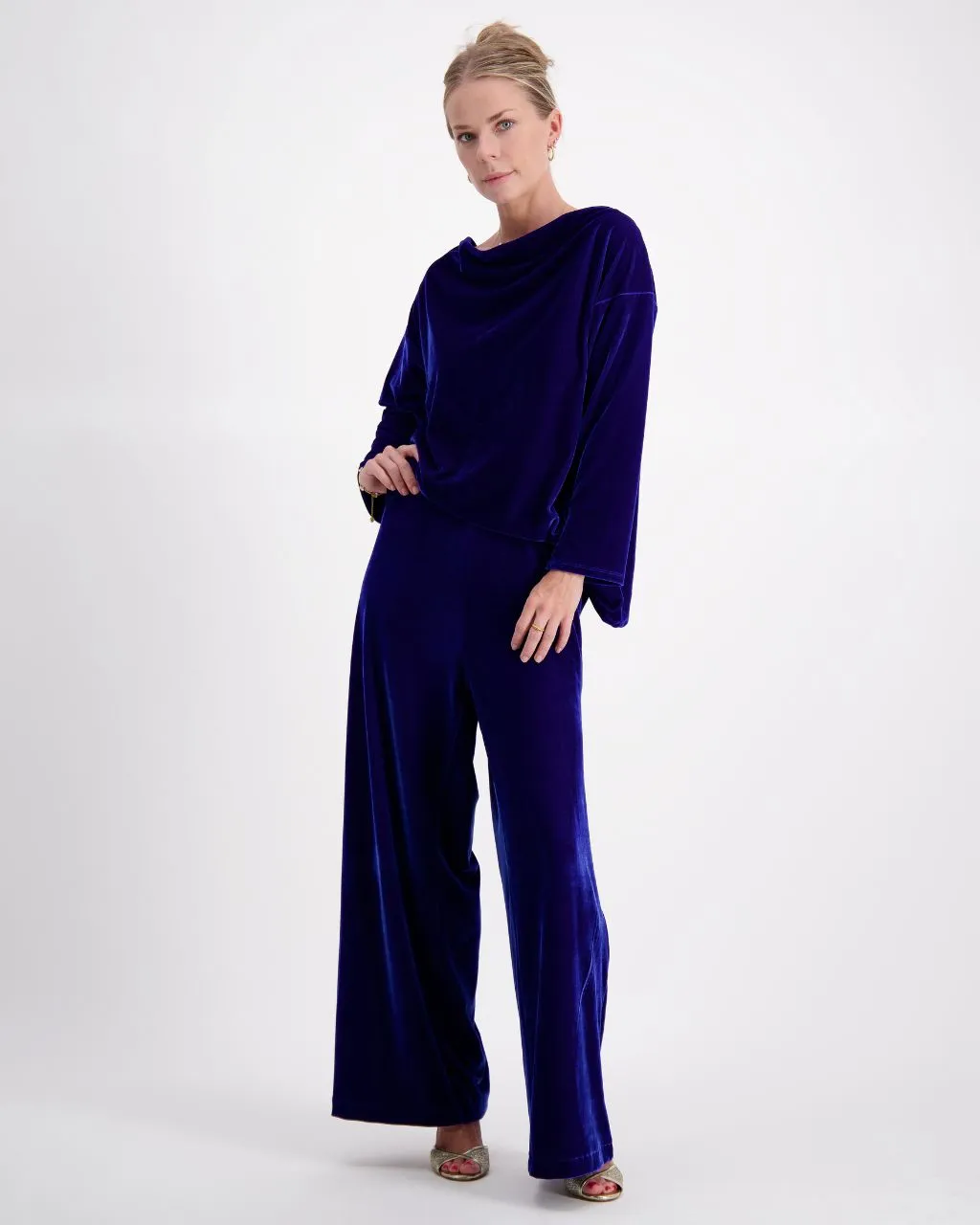 Emma Boat Neck Leaf Back Top