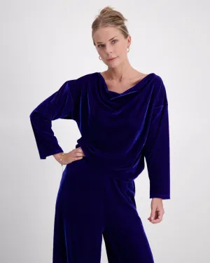 Emma Boat Neck Leaf Back Top