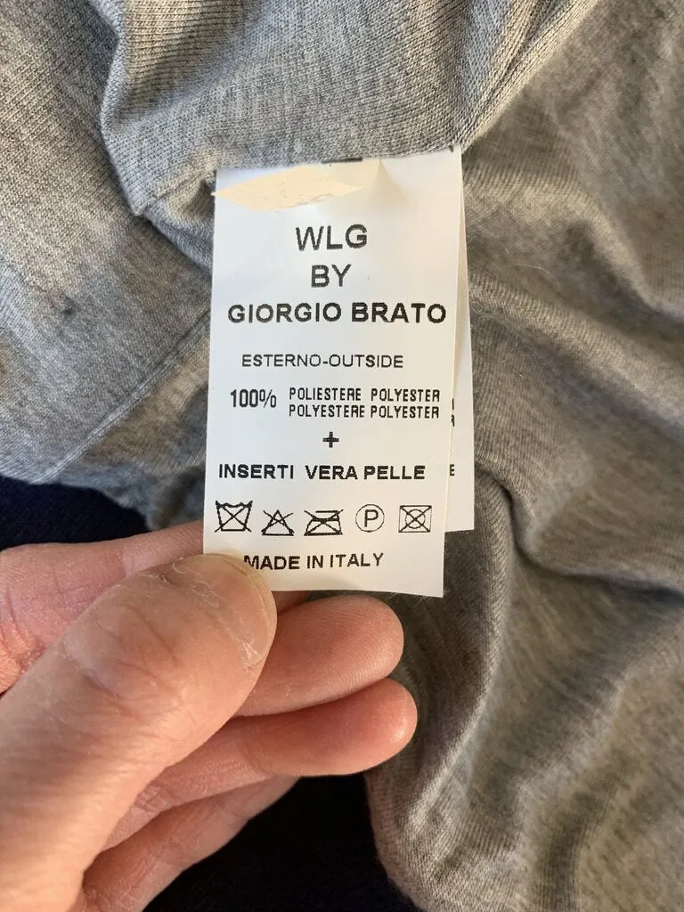 Giorgio Brato Italy Navy Red Bronze Sequin Jacket *est retail $865*