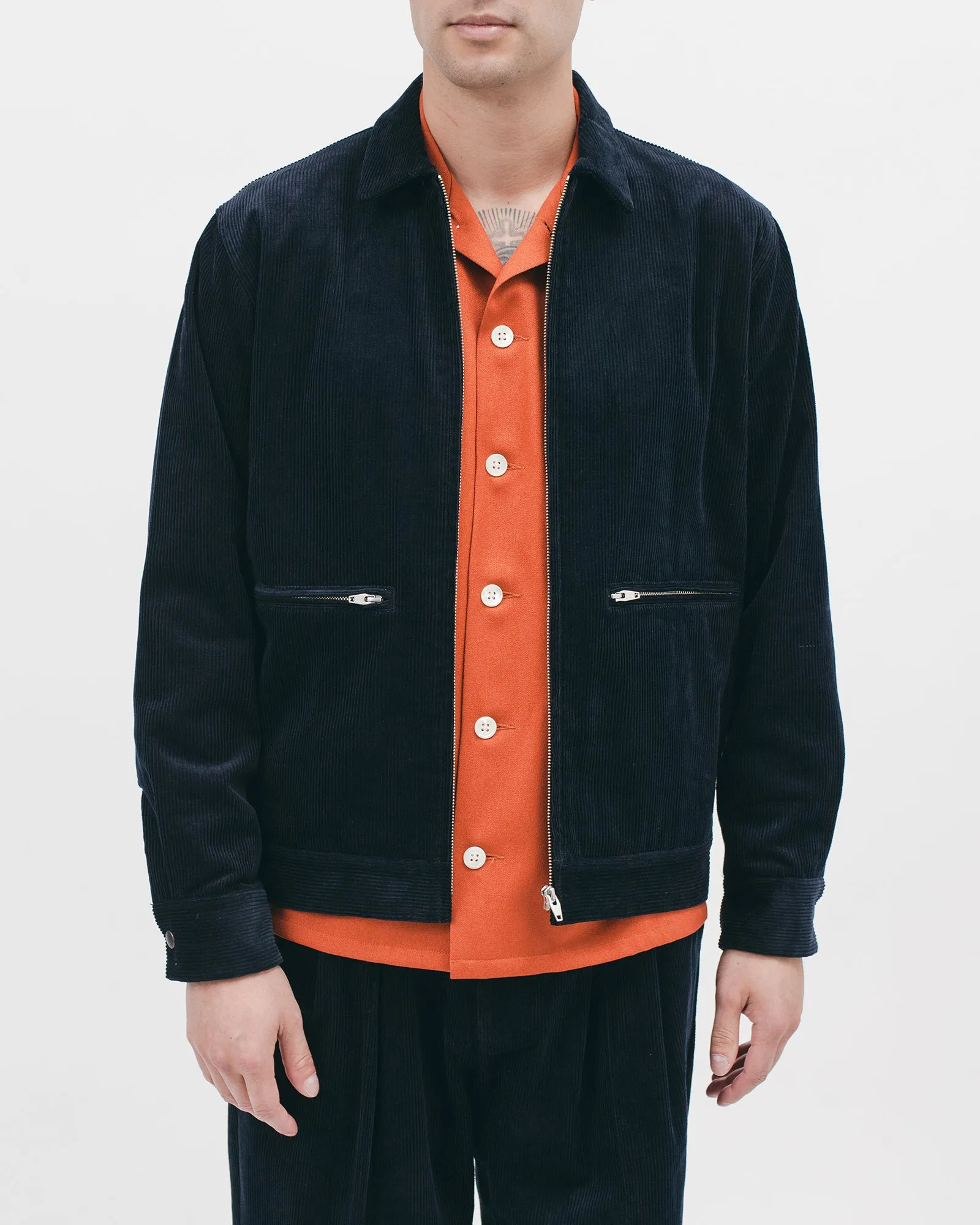 Harrington Jacket - Midnight Cord