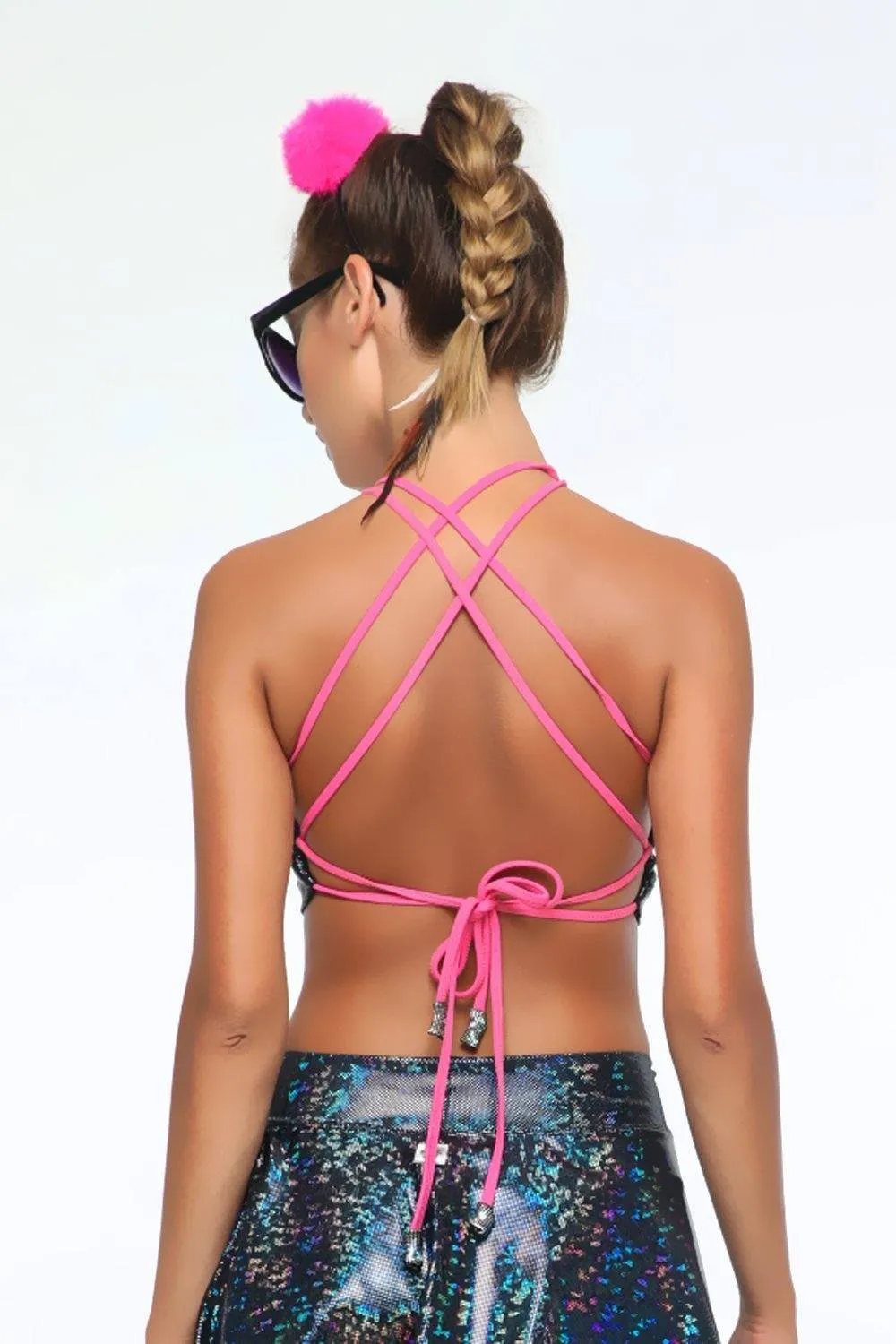 Holographic Halter Top | 13 Colors