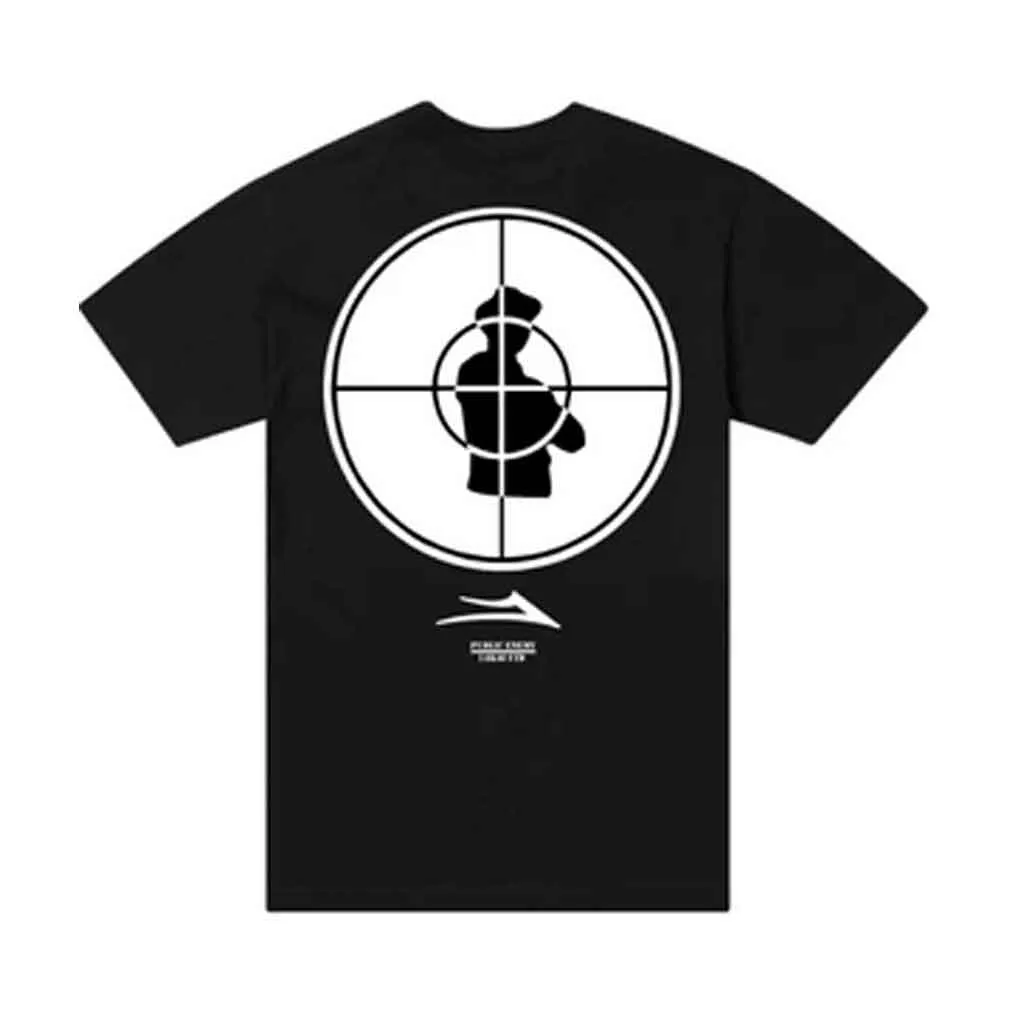 Lakai x Public Enemy Sniper Logo S/S Tee - Black