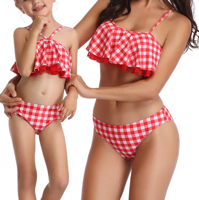 Matching Family Bathing Suits Mother & Girl Bikini Set