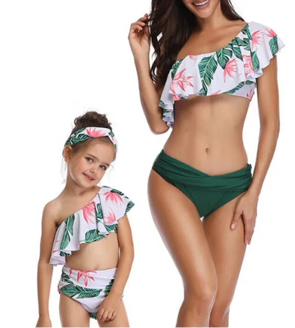 Matching Family Bathing Suits Mother & Girl Bikini Set
