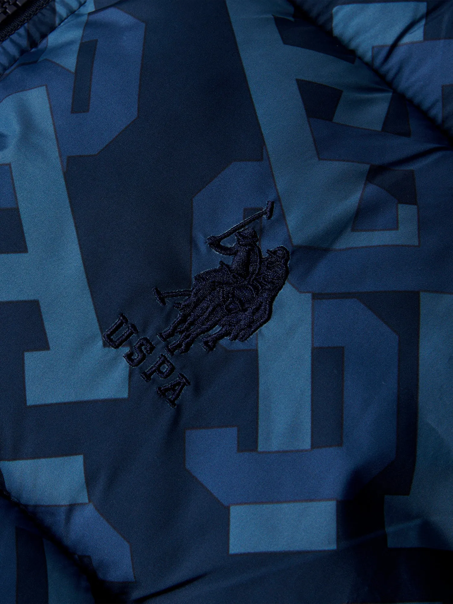 Mens Monogram Gilet in Navy Blue