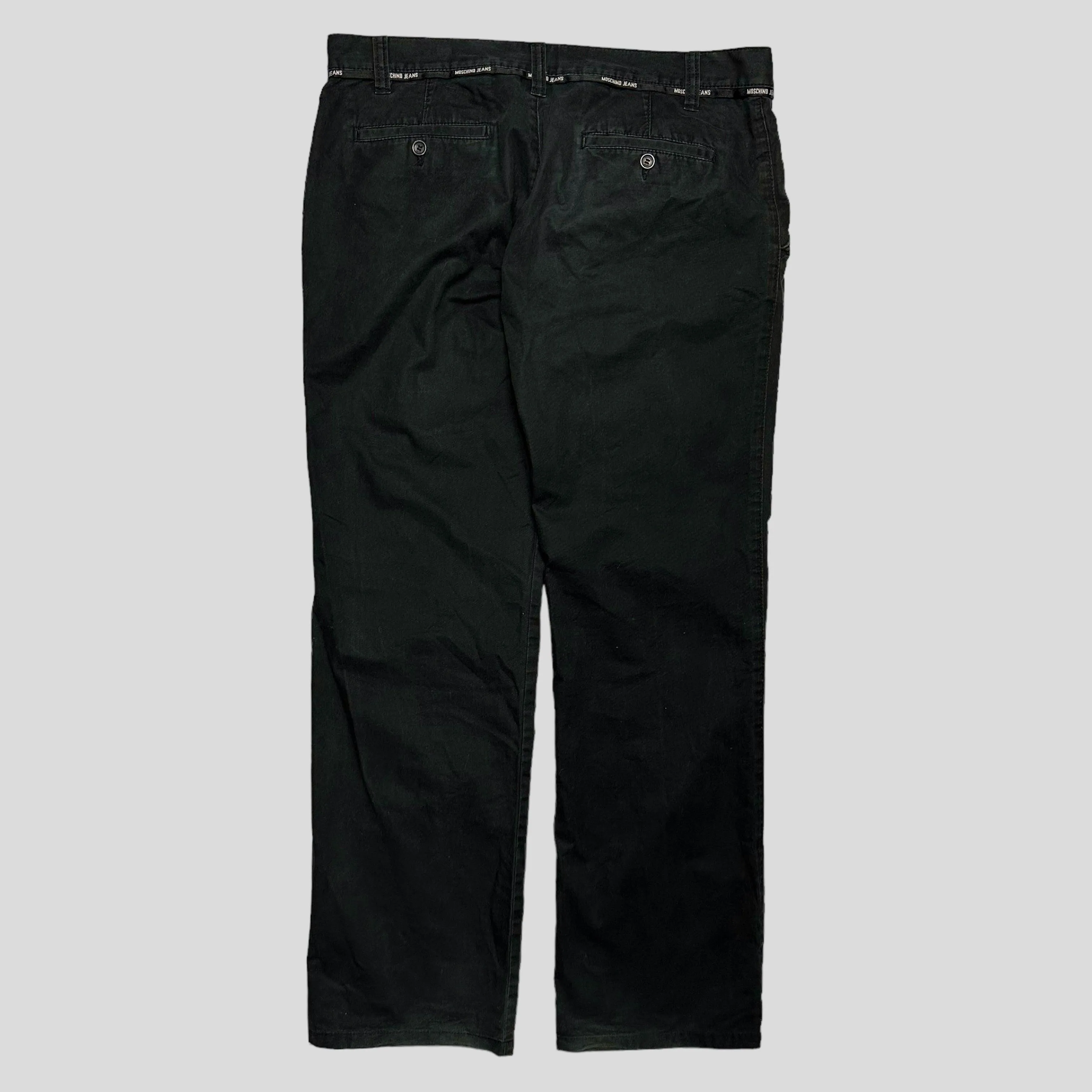 Moschino Jeans 00’s Taped Logo Trousers - 36