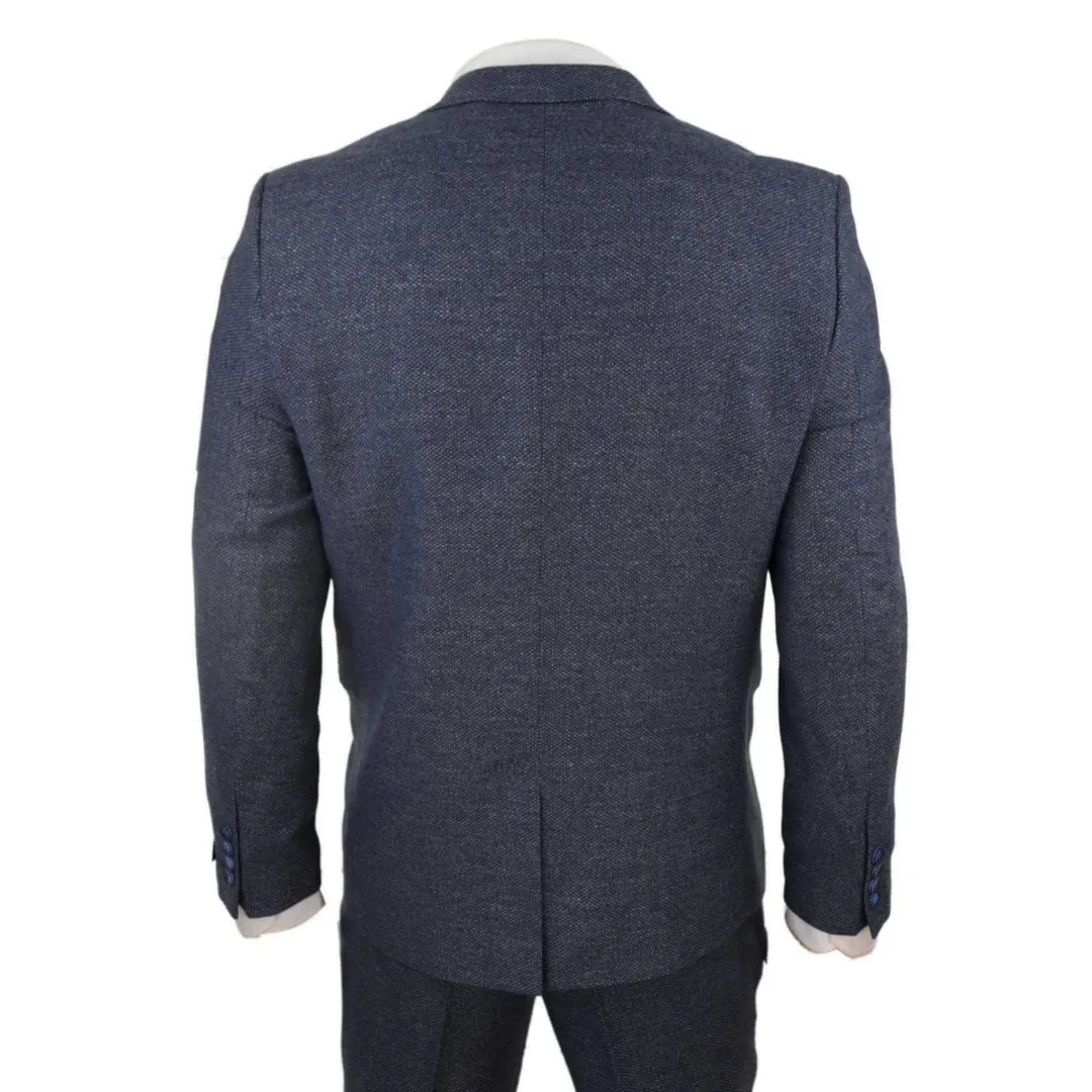 STZ33 - Men's Wool 3 Piece Suit Double Breasted Waistcoat Tweed 1920s